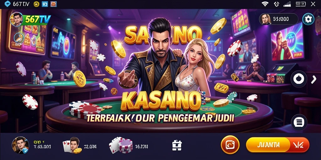 Screenshot utama 567TV dengan gameplay Kasino yang menarik.