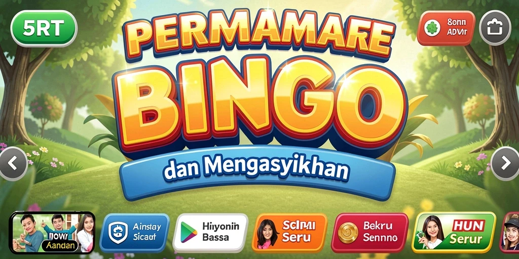 Tampilan gameplay Bingo yang menarik dan seru di 5RT.