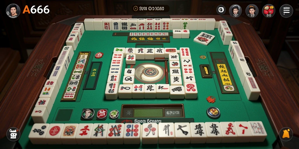 Gameplay seru Mahjong di AA666 dengan desain grafis menawan.