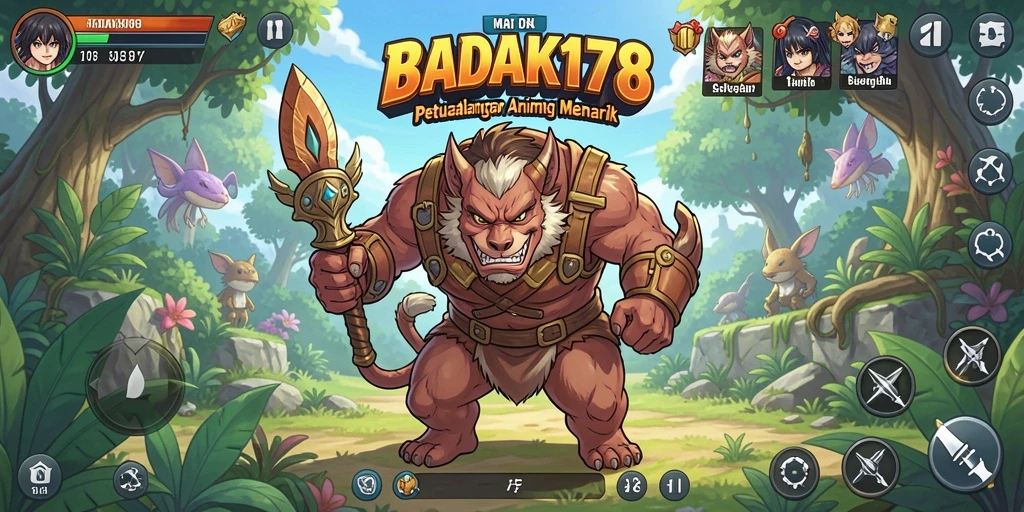 Gameplay seru dan karakter-karakter menarik dari BADAK178.