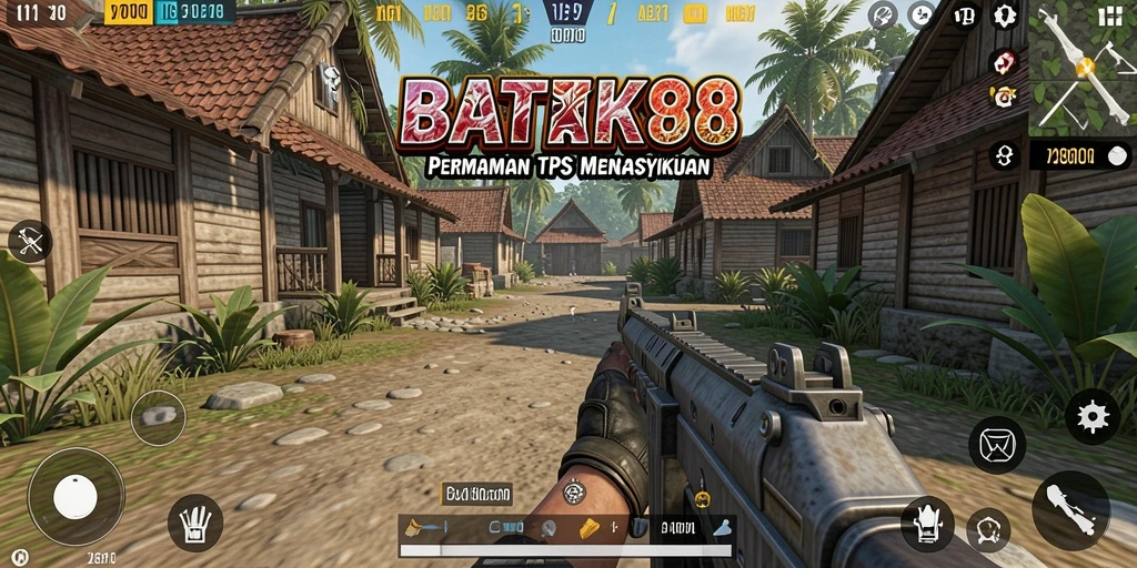 Tampilan gameplay seru dalam BATIK88 dengan aksi TPS yang intens.