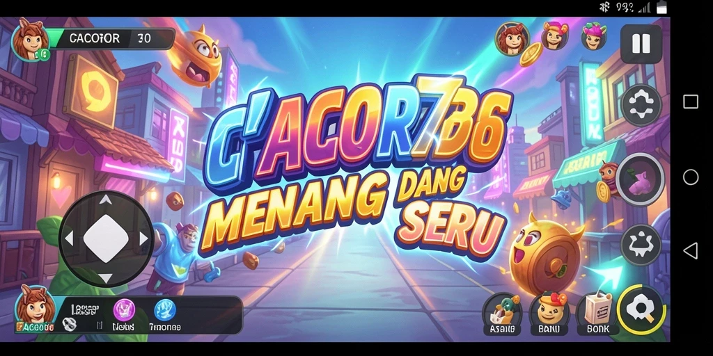 Screenshot utama CACOR78 yang menunjukkan aksi permainan Arcade yang seru.