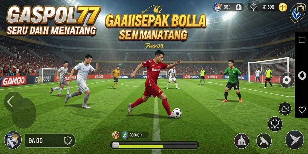 Tangkapan layar GASPOL77 menampilkan aksi seru pertandingan sepak bola.