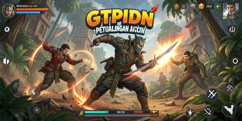 Screenshot GTPIDN menampilkan aksi mendebarkan dalam pertempuran.