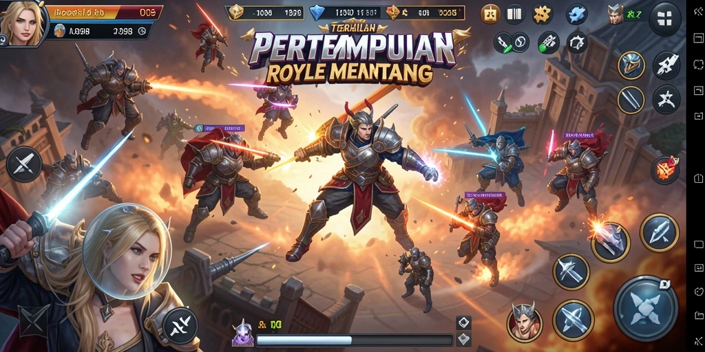 Gameplay mendebarkan ID098 dalam pertempuran Battle Royale.