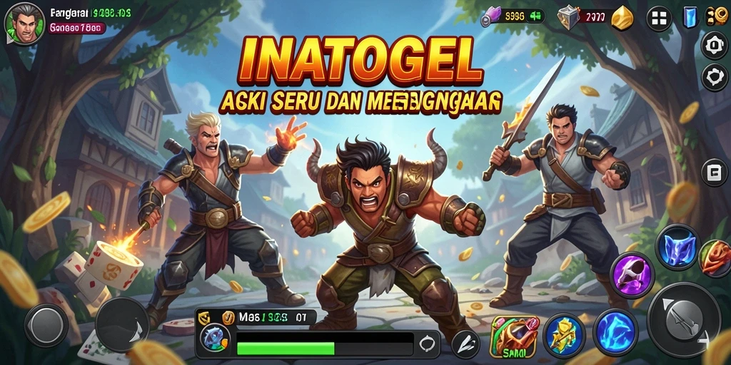 Screenshot mendebarkan dari gameplay INATOGEL dengan aksi penuh kecepatan.