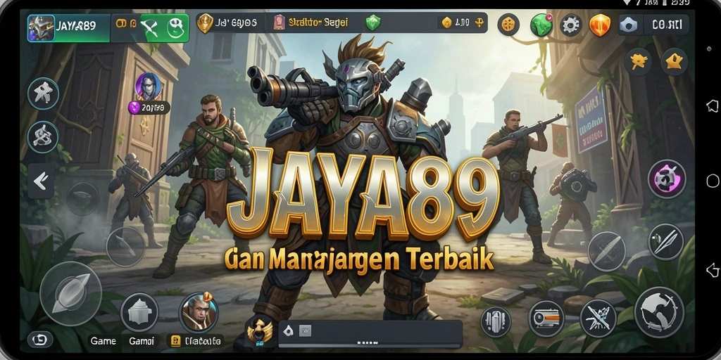 Screenshot utama JAYA89 menampilkan aksi pertempuran strategis yang seru.