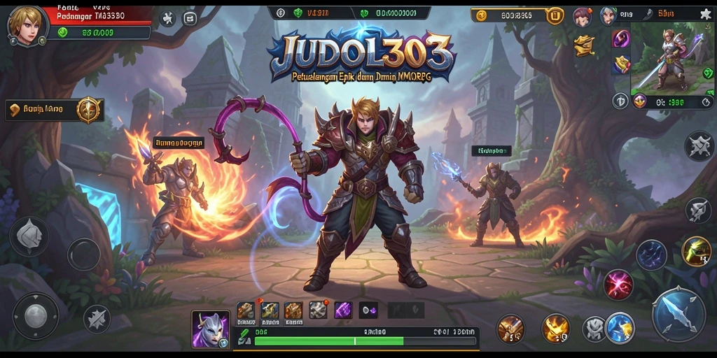 Screenshot gameplay JUDOL303 menampilkan aksi seru dalam dunia MMORPG.