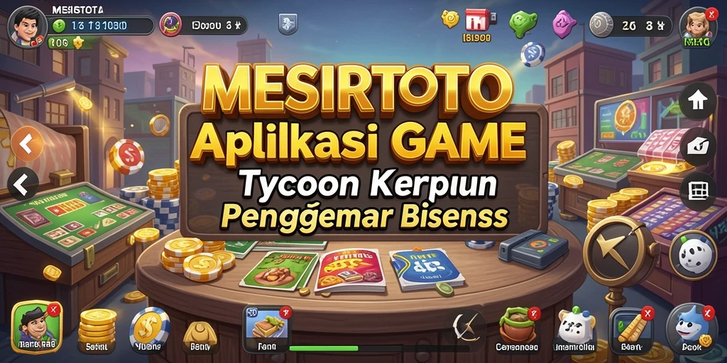 Tampilan seru gameplay <strong>MESIRTOTO</strong> saat mengelola bisnis Tycoon.