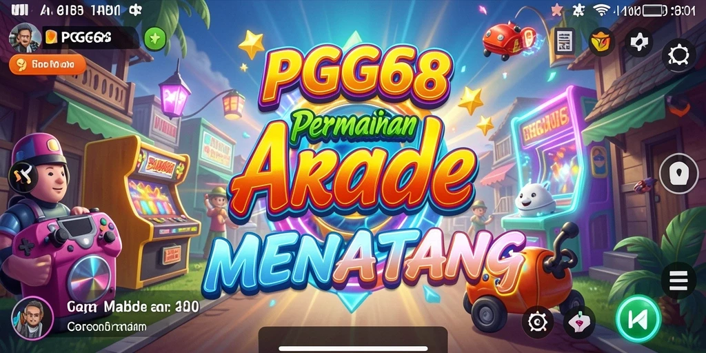 Tampilan gameplay PGG68 yang mendebarkan dan penuh warna.