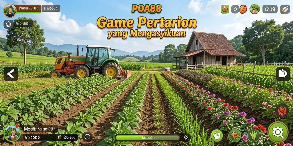 Tangkapan layar POA88 menampilkan keseruan bercocok tanam di ladang.