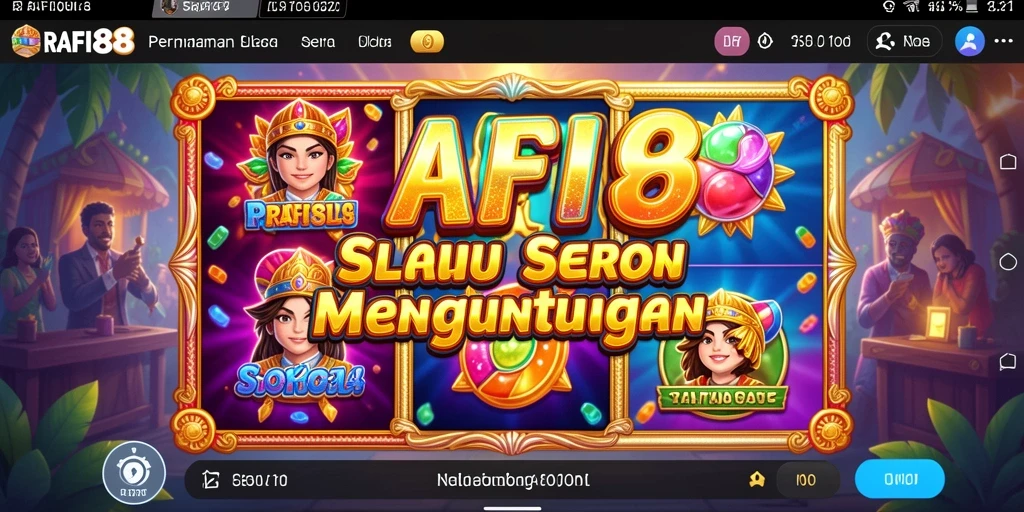 Tampilan gameplay yang menarik dan penuh warna dari RAFI88.