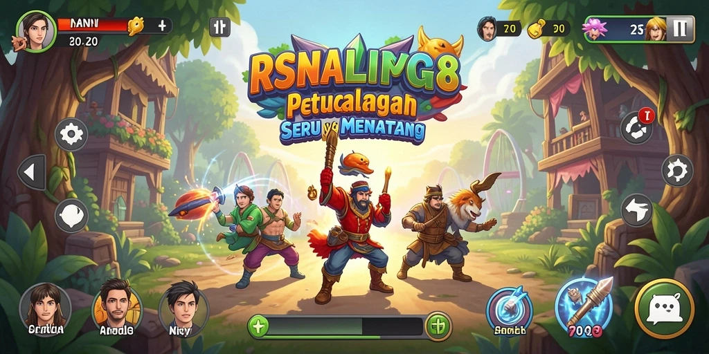 Tampilan gameplay RSNVIP8 yang seru dan penuh warna.