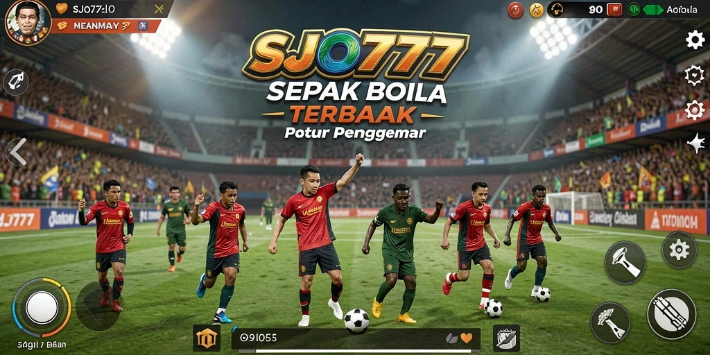 Gameplay SJO777 menampilkan aksi sepak bola yang mendebarkan dan realistis.